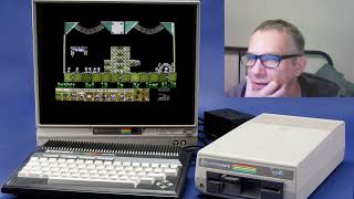 Lemmings - commodore plus 4 gameplay