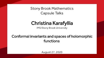 Conformal invariants and spaces of holomorphic functions - Christina Karafyllia