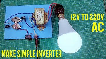 How To Make Simple Inverter 12v to 220v using 2N3055 transistor |  Ac Inverter | DIY Inverter