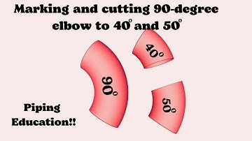 How to mark and cut ANY degree elbows  from 90 degree elbow with Easy Method?