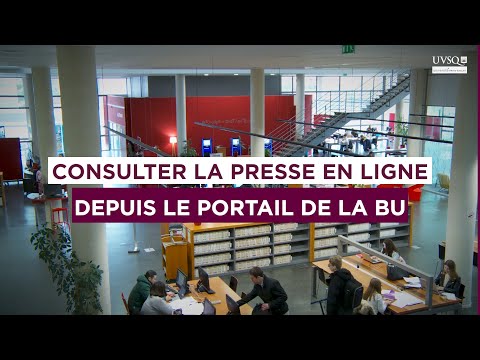 Lire la presse en ligne avec le portail des BU de l'UVSQ