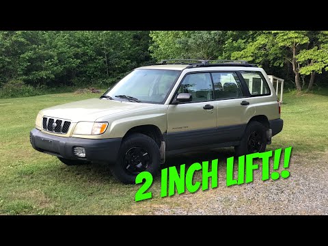 How to lift a 98-08 Subaru Forester 2 inches Step by step install