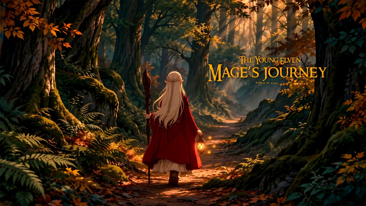 Soft Medieval Music For Reading & Focus | The Young Elven Mage’s Journey