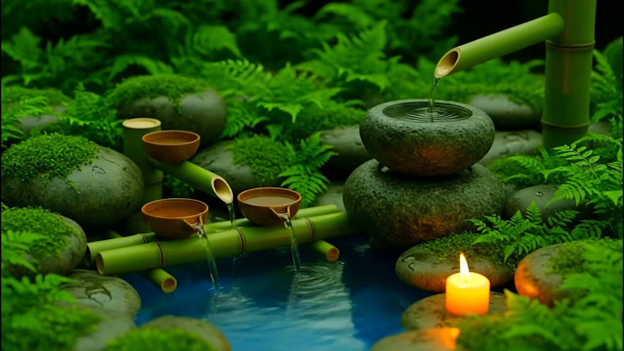 Instant Peace of Mind 🌿 Water Sounds & Relaxing Music, Anxiety Relief Fast, Study Focus