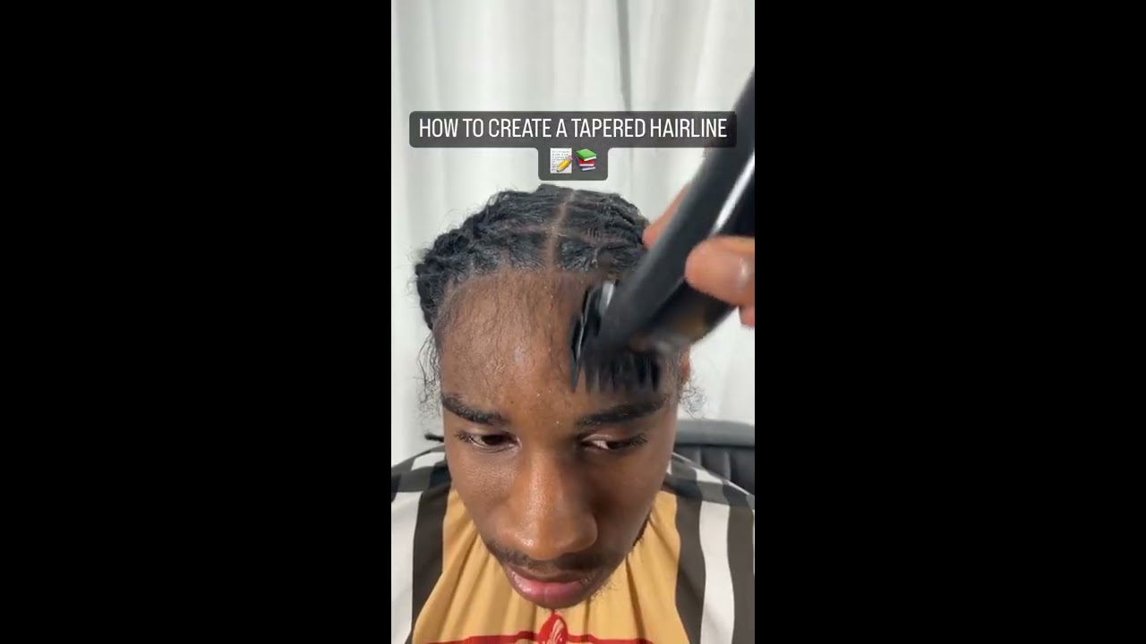 How To Create A Tapered Hairline Naturalhairstyles Dreadlocks Barber