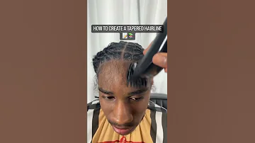 How To Create A Tapered Hairline🔥🤩👀 #naturalhairstyles #dreadlocks #barber