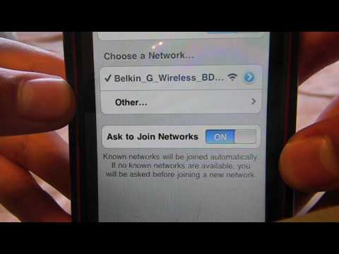 How to connect to Wifi on iPod Touch/iPhone! (HD)