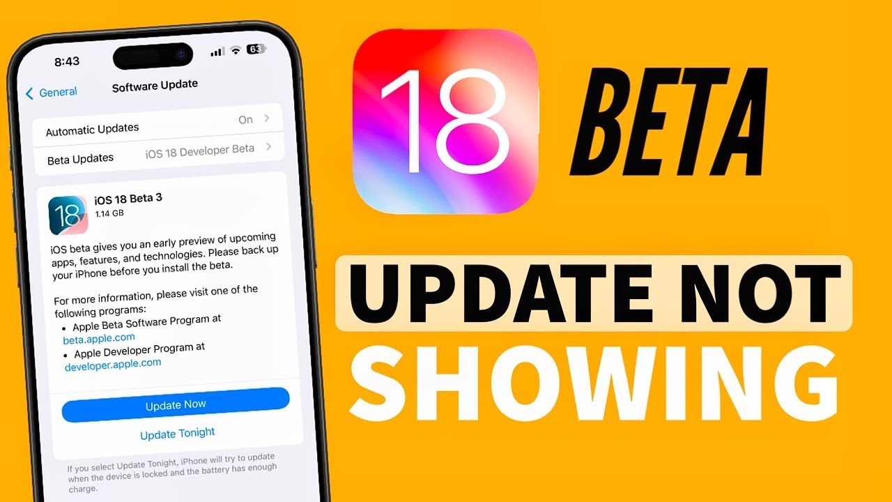 How to Fix 18 Beta Update Not Showing in iPhone & iPad | iOS 18 Beta ...