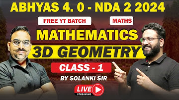 NDA Maths -  3D Geometry Part -1 | Maths For NDA | Target NDA 2 2024 - LWS