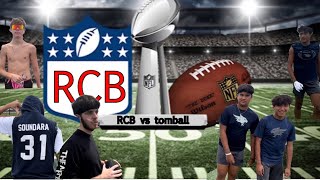 RCB 3 V 3 football against tomball!!!