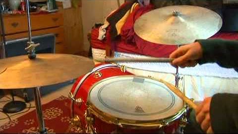 Rock Drum Cymbal Patterns: 16th Notes With Accented Downbeat