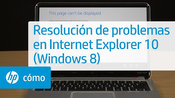 Resolución de problemas en Internet Explorer 10 (Windows 8) | HP Computers | HP Support