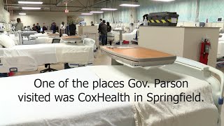 Gov. Mike Parson Visited Coxhealth Springfield