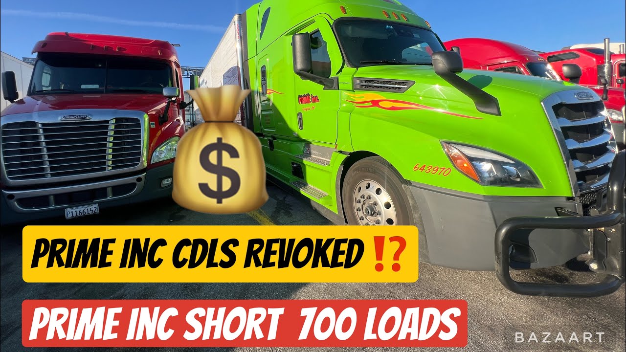 Prime Inc Revoked My CDLs⁉️ Prime Inc Short 700 Loads 📉‼️ Prime Inc ...