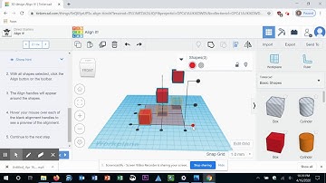 Autodesk Tinkercad: Align It!