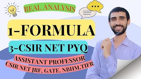Limits Formula | CSIR NET PYQ | Real Analysis