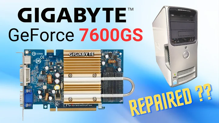 GIGABYTE GeForce 7600 GS 그래픽 카드 - 수리 후 결과 확인