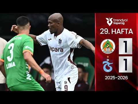 Alanyaspor (1-1) Trabzonspor | MAÇ ÖZETİ | 29. Hafta - 2025/2026