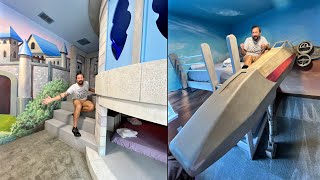 Touring The Endless Summer Theme Park Themed Vacation Home Near Disney! | Star Wars & Princess Rooms