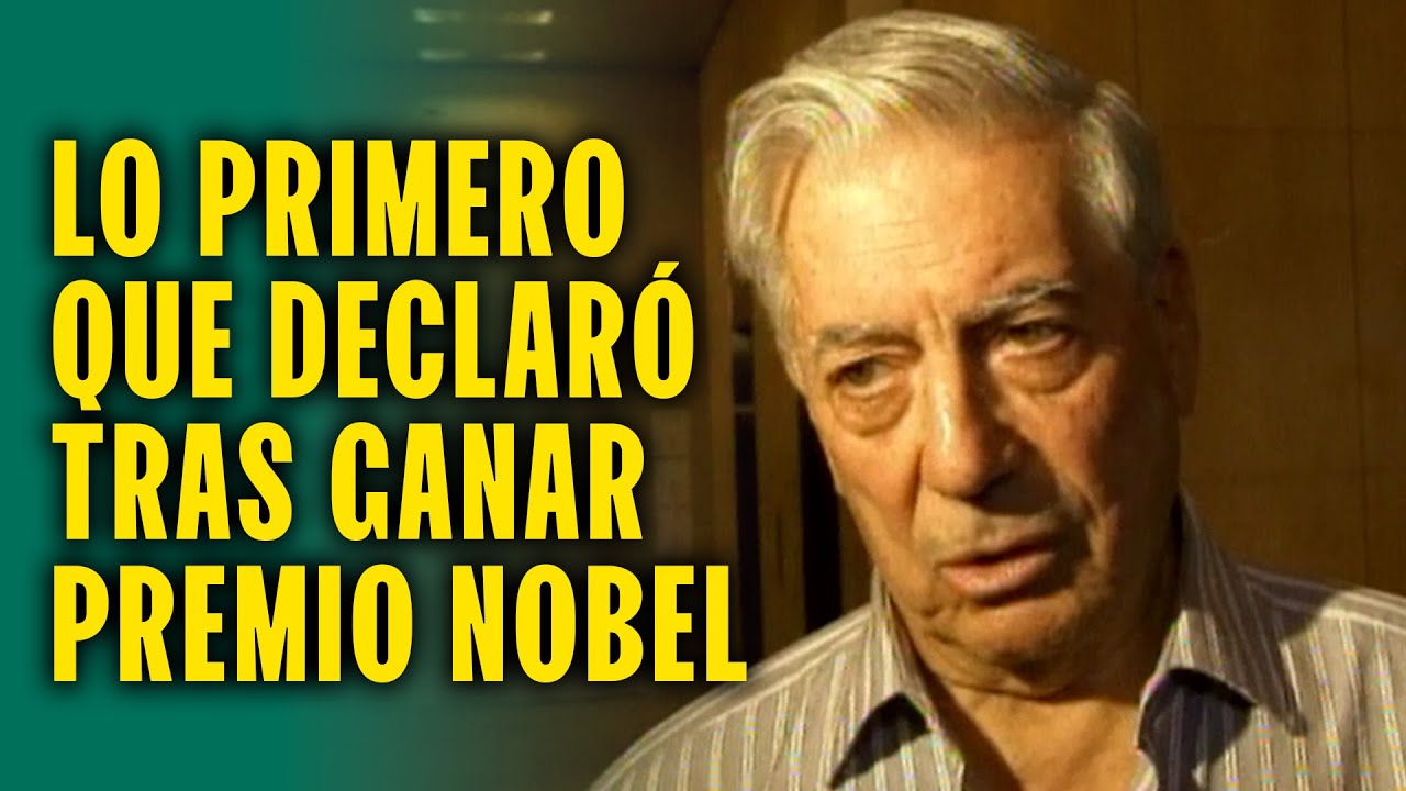 Así reaccionó Mario Vargas Llosa tras ganar Nobel: 