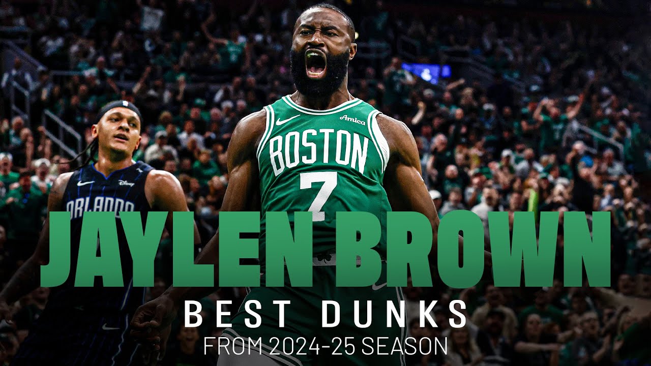 Jaylen Brown's BEST DUNKS from the 2024-25 season | Highlights