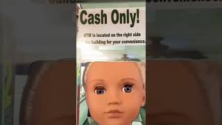 Walking into a store in 2025 and seeing cash only 😳… girl, what is this, a garage sale?  💳😂
