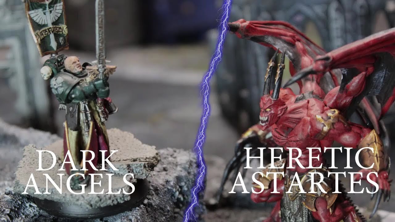 8th Edition 40k Battle Report Chaos Space Marines vs Dark Angels 80 PL ...