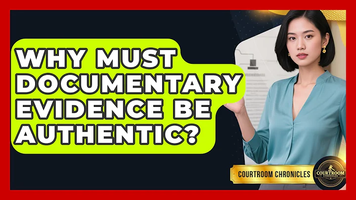 Why Must Documentary Evidence Be Authentic? - Courtroom Chronicles