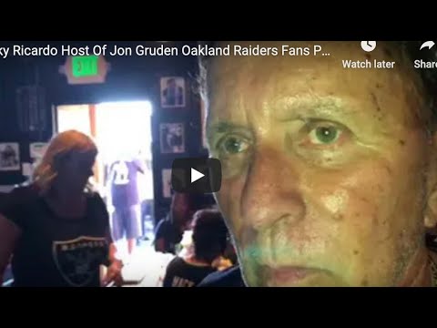 Live: Ricky Ricardo Of Oakland Raiders Fans Home Ricky's Sports In San Leandro Bar Passes, RIP