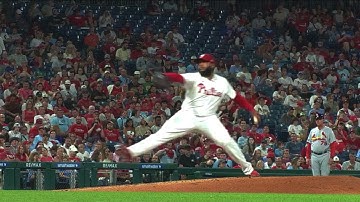 Jose Alvarado 99 MPH Slow Motion Pitching Mechanics (1st Base Side View)