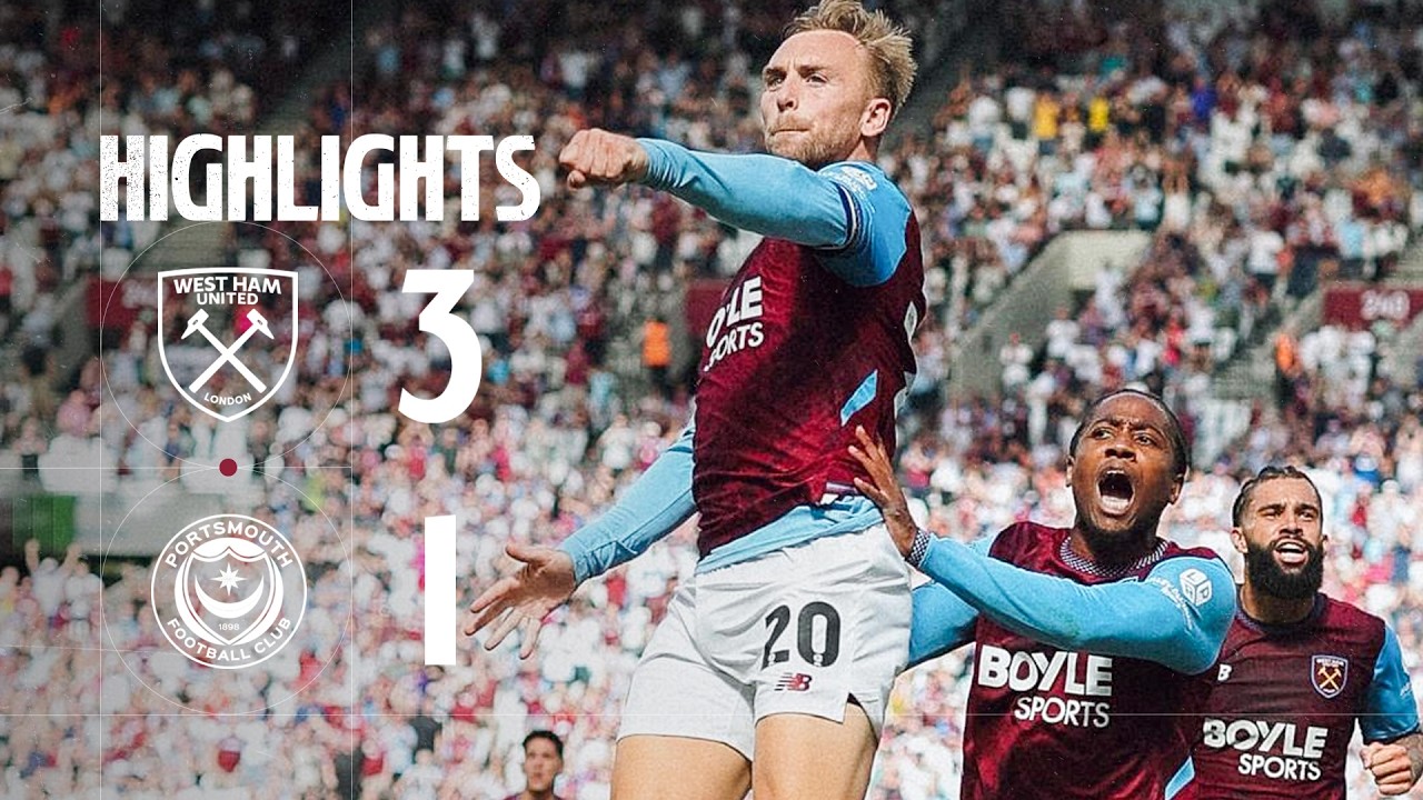 HAMMERS COMEBACK WIN! | West Ham 3-1 Portsmouth | Carabao Cup Extended Highlights