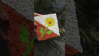 Easy DIY room decor in 60 seconds🌻#craft #DIY #art #creative #handmade #sunflower #color #cardboard