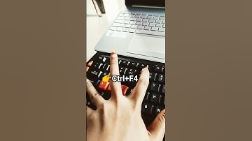 Shortcut key to Close a document/any file #laptop #computer #shortcut #ctrl+F4 #trending #viral