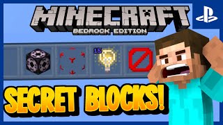 All SECRET BLOCKS in Minecraft PS4 Bedrock! 🤫 - Minecraft PS4 Bedrock Edition Tutorial
