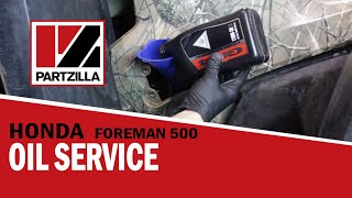 How to Change the Oil on a Honda Foreman 500 | 2017 Honda Foreman Oil Change | Partzilla.com