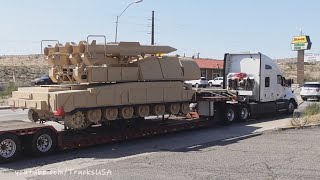 Truck Spotting in Arizona USA, Big & Small Trucks, Military, Freight Transport Drivers & others