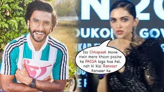 Deepika Padukone Gets ANGRY On Media For Asking Whether Chhapaak Was Produced by Ranveer Singh?