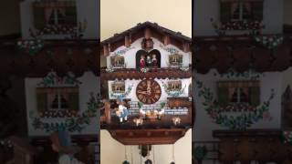 Anton Schneider 8 Day Chalet Musical Cuckoo Clock Black Forest Germany - Youtube