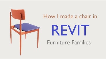 REVIT: How I made a chair in Revit (furniture families)