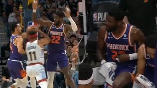 DeAndre Ayton hit in ribs by Bruce Brown and will NOT play Game 6 vs Nuggets