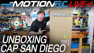 Live Unboxing! 63" Bancroft Cap San Diego 1/100 Scale German Merchant Cargo Ship | Motion RC LIVE