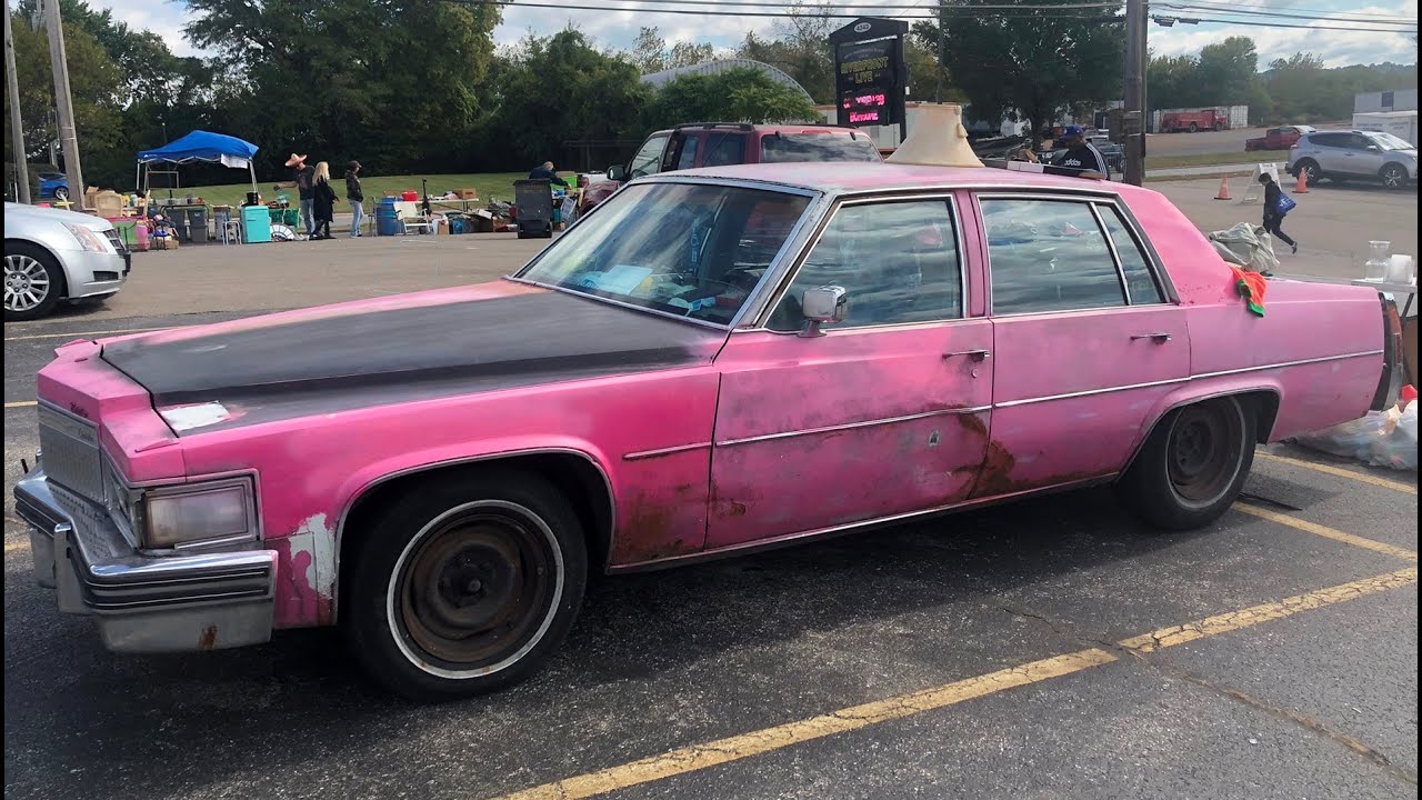 Pink Cadillac 360 Degrees Walk Around the Car IS IT A FLEETWOOD BROUGHAM or DEVILLE Goodfellas