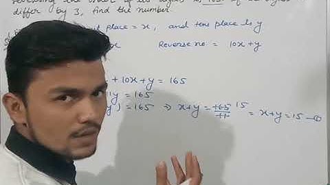 The sum of  a two-digit number and the number obtained by reversing the order of its digits is 165.