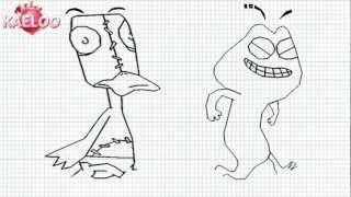 Kaeloo - How To Draw Kaeloo And Quack-Quack From Kaeloo - Video - Abc3 - K1 - Cbbc - Nickelodeon