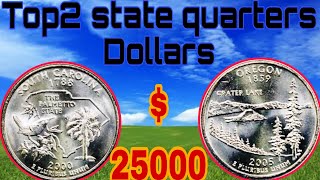 These 2 State Quarters Could Be Worth BIG Money Rare 2000-D South Carolina Error &2005-P Oregon Gems