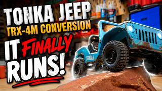 Tonka Jeep TRX 4M Conversion. It Runs!
