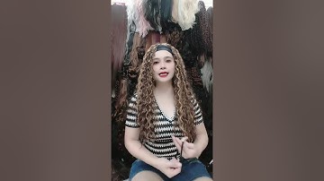 Tóc giả băng đô xù đũa dài phối line xinh #tocgiacainuadau #tocgiacaocapvinhkt 