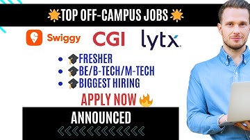 🔥 Swiggy, CGI & Lytx Hiring| Freshers 2024 & 2025 | OffCampus Biggest Hiring | Apply Now