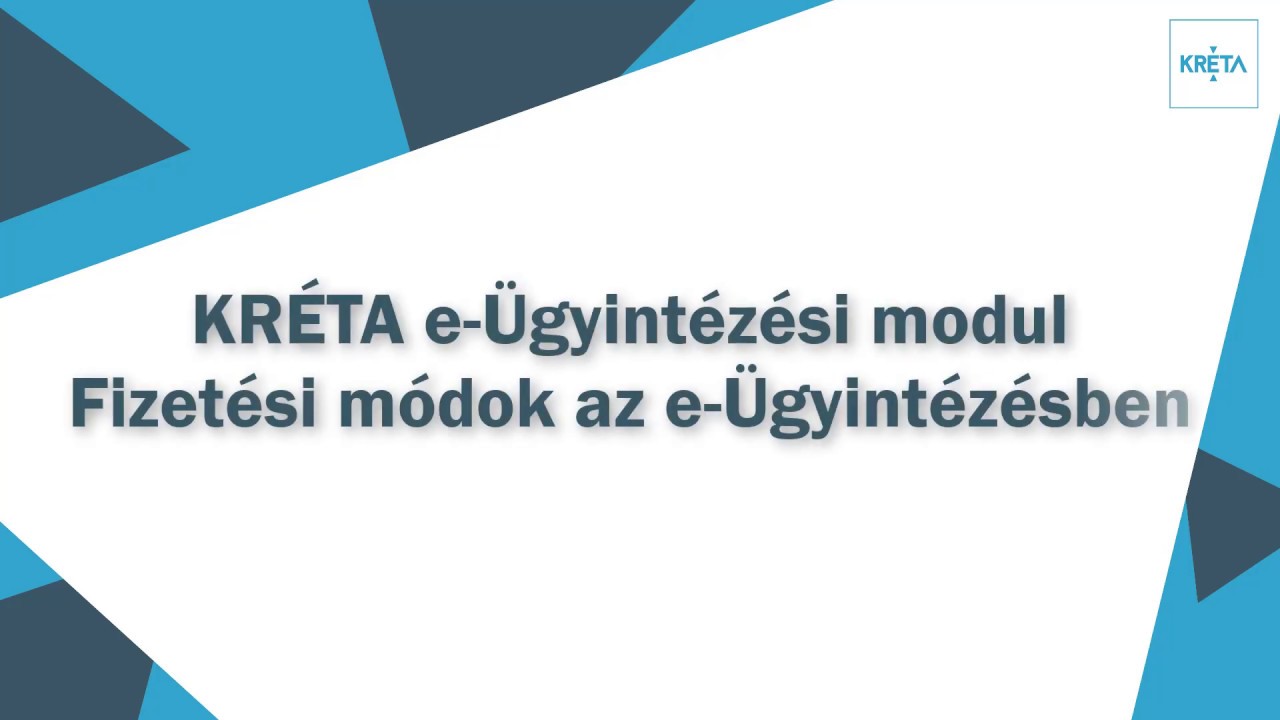 eÜgyintézés - Fizetési módok - YouTube