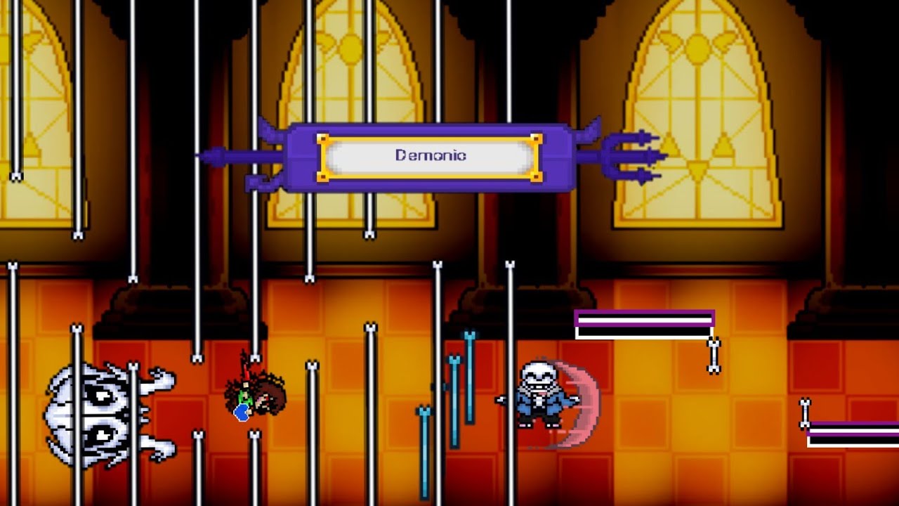 Bonetale 1.6 Beta 3 Demonic Sans No Hit Gameplay